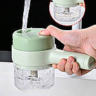 Міні-подрібнювач AD009 акумуляторний електрична овочерізка для кухні та приготування їжі, фото 7