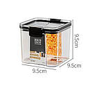 Набір ємностей для зберігання сипучих продуктів 5 шт. пластикові контейнери з кришками для кухні, фото 5