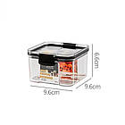 Набір ємностей для зберігання сипучих продуктів 5 шт. пластикові контейнери з кришками для кухні, фото 6