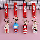 Брелок-іграшка Лабубу Coca-Cola 6,5×2,7 см SD168 рандомна фігурка для ключів та рюкзака, фото 2