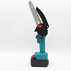 Акумуляторна ланцюгова пилка 48В з кейсом та двома батареями портативна електрична модель для саду, фото 3