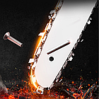 Акумуляторна ланцюгова пилка 48В з кейсом та двома батареями портативна електрична модель для саду, фото 8