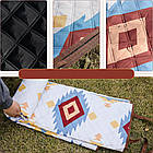 Водонепроникний килимок для пікніка 150х100см універсальне покривало для відпочинку на природі та пляжі, фото 4