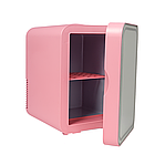 Автохолодильник 4л рожевий з дзеркалом та LED підсвічуванням компактний для автомобіля та подорожей, фото 8
