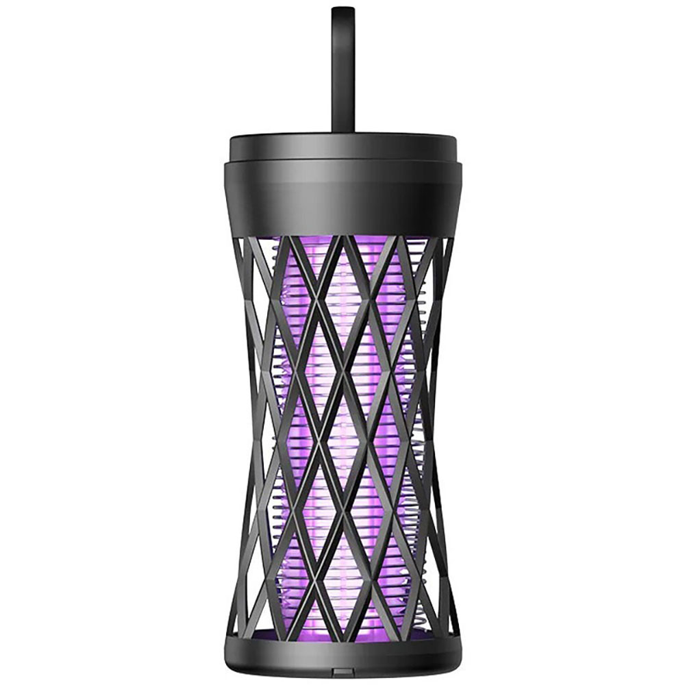 Електромухобойка USB 1200mAh акумуляторна лампа-пастка для комарів та мух, фото 1