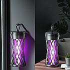 Електромухобойка USB 1200mAh акумуляторна лампа-пастка для комарів та мух, фото 3