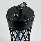 Електромухобойка USB 1200mAh акумуляторна лампа-пастка для комарів та мух, фото 6