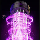 Електромухобойка USB 1200mAh акумуляторна лампа-пастка для комарів та мух, фото 7