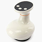 Вакуумний масажер з інфрачервоним підігрівом білий USB універсальний прилад для догляду за тілом, фото 3