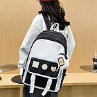 Шкільний набір 4в1 40x28x13 см рюкзак, сумка, клатч та пенал зручний комплект для учнів, фото 2