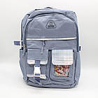 Шкільний набір 4в1 45x32x14 см рюкзак, сумка, клатч та пенал стильний комплект для повсякденного використання, фото 5