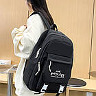 Шкільний набір 4в1 43x31x14 см рюкзак, сумка, клатч та пенал стильний комплект для школярів, фото 5