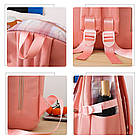 Шкільний набір 5в1 43x30x14 см рюкзак, сумка, клатч та пенал практичний комплект для учнів, фото 4