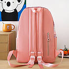 Шкільний набір 5в1 43x30x14 см рюкзак, сумка, клатч та пенал практичний комплект для учнів, фото 6