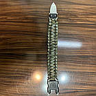 Браслет виживання з ножем із паракорду для туристів та походів, фото 8