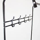 Вішалка підлогова стійка для одягу двоярусна 160x60x35 см з полицею для взуття та аксесуарів, фото 5