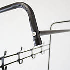 Вішалка підлогова стійка для одягу двоярусна 160x60x35 см з полицею для взуття та аксесуарів, фото 9