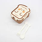 Ланч-бокс "Тостер" з приладами для зберігання та транспортування їжі, фото 7