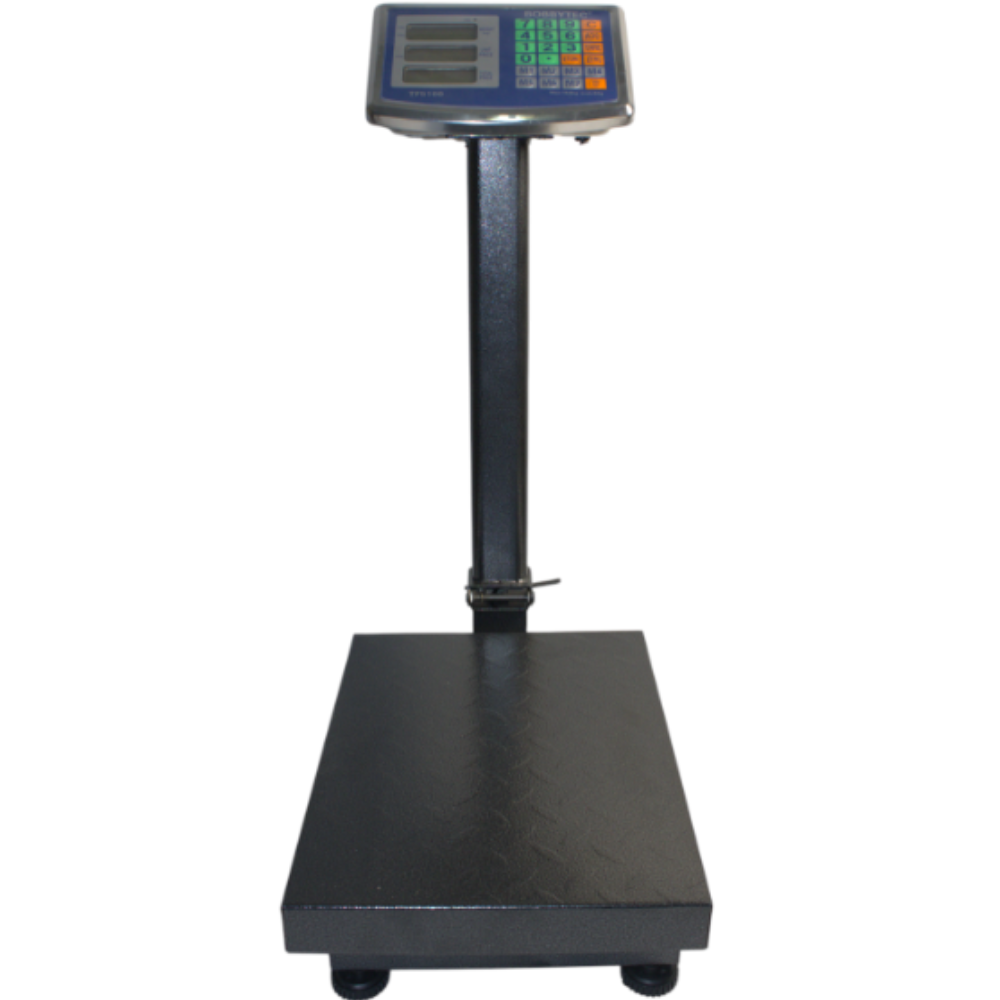 Ваги підлогові електронні TF-5100 до 150 кг з РК-дисплеєм та живленням від мережі 220В або акумулятора, фото 1