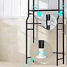 Полиця стелаж LAUNDRY RACK TW-106 чорний до 20 кг над пральною машинкою зручне зберігання у ванній кімнаті, фото 7