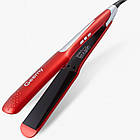 Праска для волосся Geemy GM-2832 40Вт до 200° червоний компактний випрямляч з керамічним покриттям, фото 6