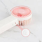 Ручний акумуляторний вентилятор USB з підсвічуванням для дому та офісу, фото 4