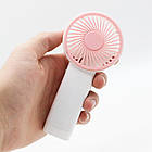 Ручний акумуляторний вентилятор USB з підсвічуванням для дому та офісу, фото 9