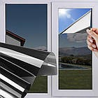 Сонцезахисна плівка на вікна 90х200см дзеркальна для захисту від сонця та перегріву в будинку, фото 6