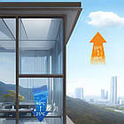 Сонцезахисна плівка на вікна 90х200см дзеркальна для захисту від сонця та перегріву в будинку, фото 7