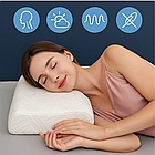 Ортопедична подушка 50x30x9 см для сну з підтримкою шиї та голови забезпечує комфортний відпочинок., фото 3