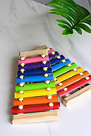 Музичний ксилофон дерев'яний великий