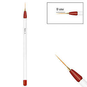 Пензлик для майстра манікюру №1 - 9 мм. для промальовування тонких ліній, 1 шт.