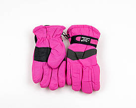 Рукавички болоньєві лижні на липучці на 8-10 років (арт. 25-12-77) рожевий