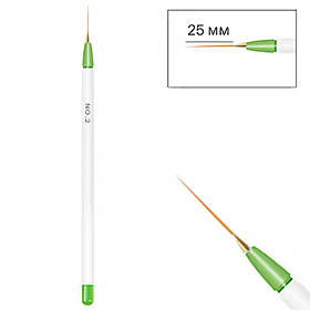 Пензлик для майстра манікюру №2 - 25 мм для промальовування тонких ліній, 1 шт.