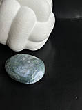 Кабошон овал моховий агат натуральний галтування камінь без оправи з натурального мохового агату, фото 6