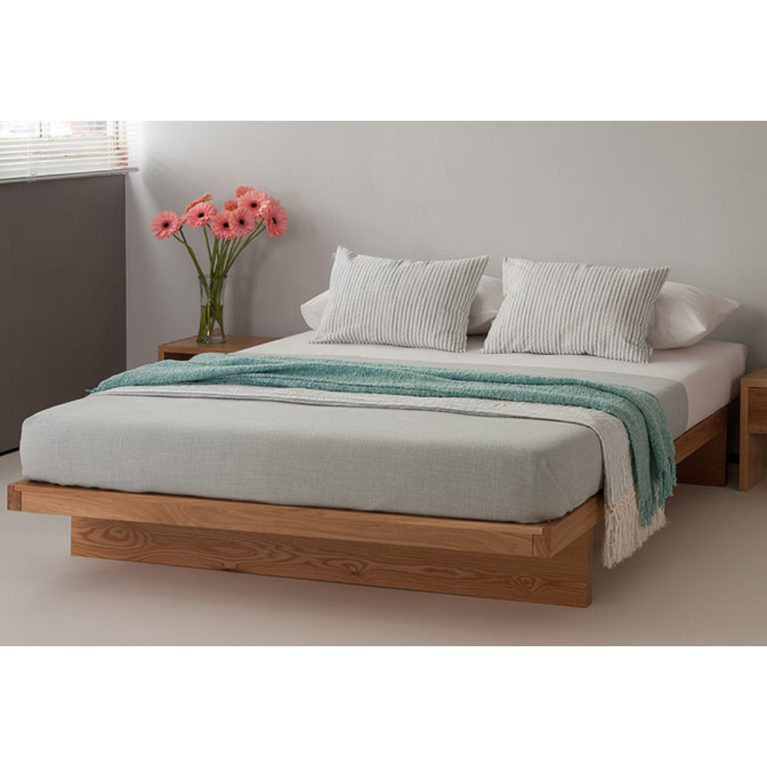 Ліжко двоспальне "Затока" з натурального дерева для готелів, фото 1