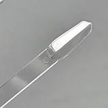 Прозора палітра-віяло №450 на кільці (50 типс,13 см) для демонстрації гель-лаків та дизайнів, фото 3