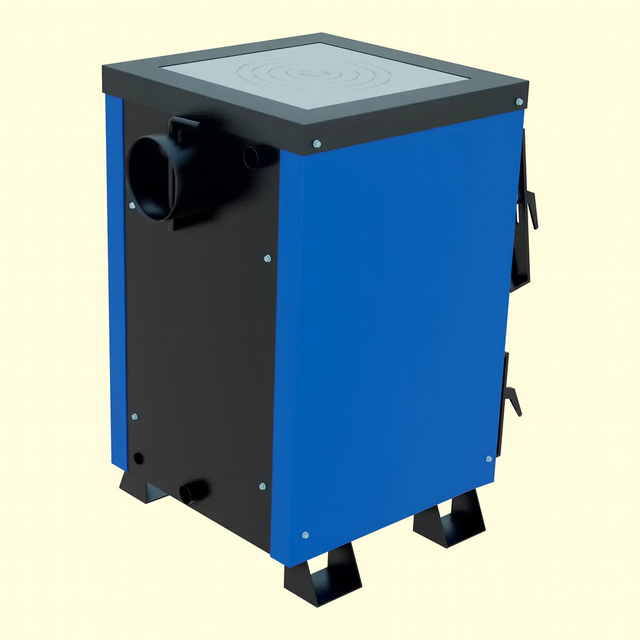 Котел «Брест Малюк» 10 кВт з плитою — універсальний вибір для приватних будинків. Енергонезалежний, економний, з тривалим горінням. Котел 10 кВт «Брест Малюк» з плитою типу Холмова — економний твердопаливний котел для опалення та приготування їжі