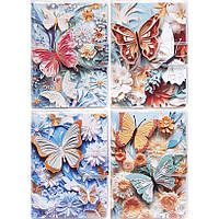 Мініблокнот, А7, на липучці, 7,5×10,5 см, м'яка обкладинка, лінійка