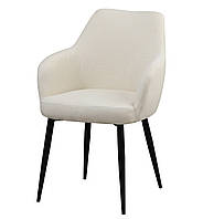 Белый обеденный стул с подлокотниками в современный для кухни и столовой Executive white (E7528) Special4You