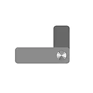 Тримач магнітний для мобільного телефону nа ноутбук Сірий, фото 4