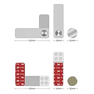 Тримач магнітний для мобільного телефону nа ноутбук Сірий, фото 2