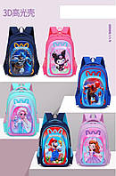 Рюкзак, 6 різновидів, 27×12×37 см, 2 відділення, твердий корпус, герой, 2 бічні й 1 внутрішня кишеня,