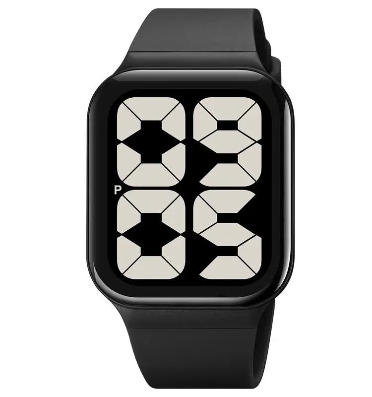 Годинник цифровий наручний Skmei 1995 (Чорний з чорним), фото 1