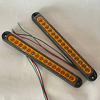 Світлодіодні ліхтарі універсальні на легковий причіп для фури та вантажівок габаритні вогні 12в / 24в жовті