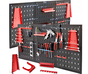 Металева панель для інструментів стелаж металевий 60х120см