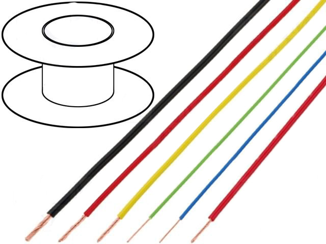 FLRY-B0.35-GR/BK чорно-зелений провід BQ Cable, 1м