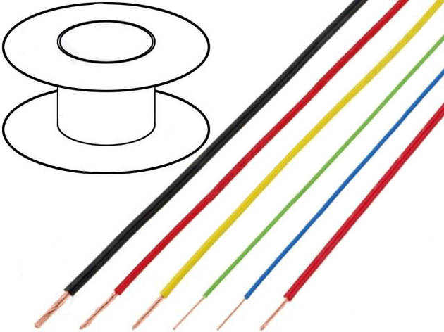FLRY-B0.50-GR зелений дріт BQ Cable, 1 м, фото 1