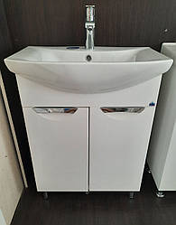 Тумба Альвеус Пік 65 см з умивальником Омега 65 ручка врізна