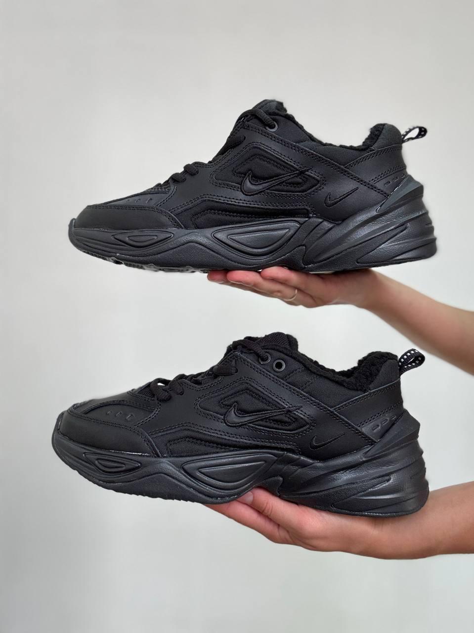 Чоловічі зимові кросівки Nike з чорним хутром Найк утеплені, фото 1